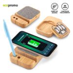 CARGADOR INALAMBRICO CON CABLES 4 EN 1