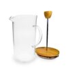CAFETERA EN VIDRIO Y BAMBU 600ML - Imagen 3