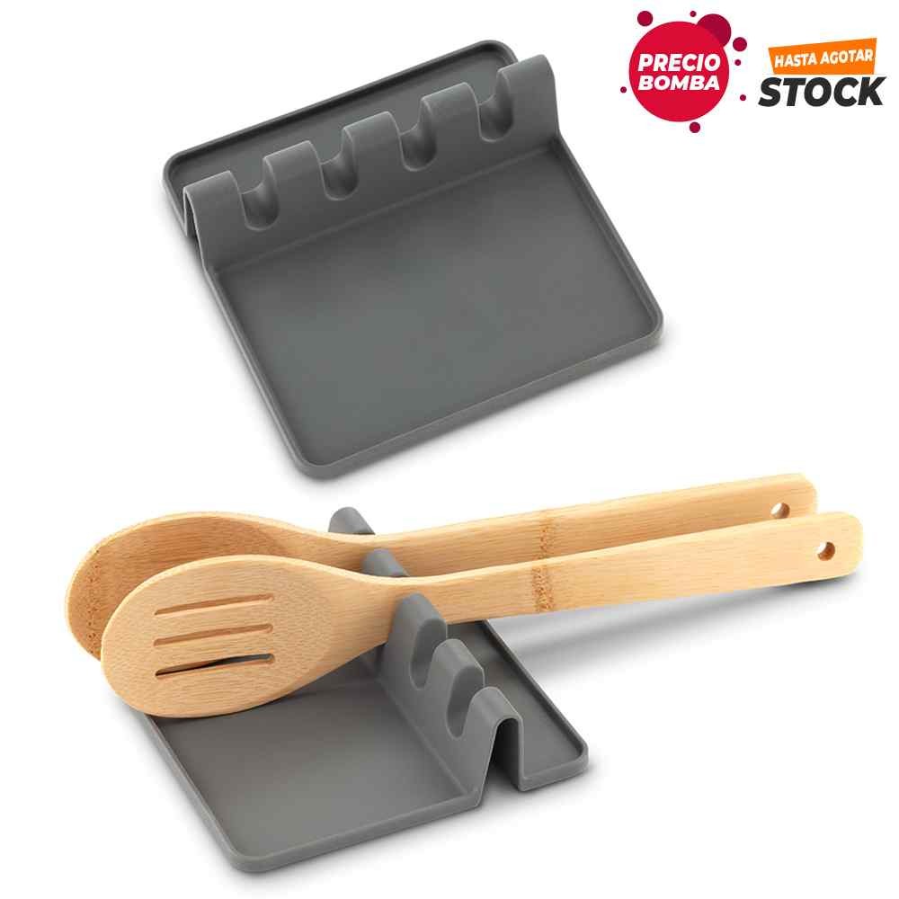 SOPORTE EN SILICONA PARA CUCHARAS DE COCINA SOPORTE EN SILICONA PARA CUCHARAS DE COCINA - Imagen 1